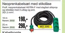 Harald Nyborg Neoprenkabelsæt med stikdåse tilbud