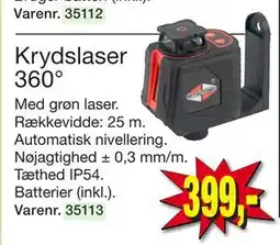Harald Nyborg Krydslaser 360° tilbud