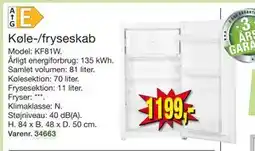 Harald Nyborg Køle-/fryseskab tilbud