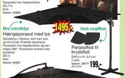 Harald Nyborg Hængeparasol med lys tilbud