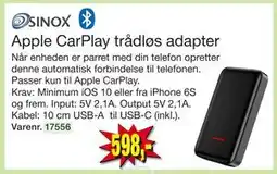 Harald Nyborg Apple CarPlay trådløs adapter tilbud