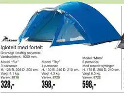 Harald Nyborg Iglotelt med fortelt tilbud