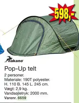 Harald Nyborg Pop-Up telt tilbud