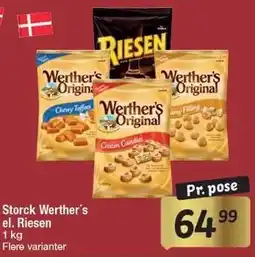 Fakta Tyskland Storck Werther's el. Riesen tilbud