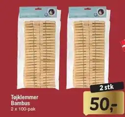 Fakta Tyskland Tøjklemmer Bambus tilbud