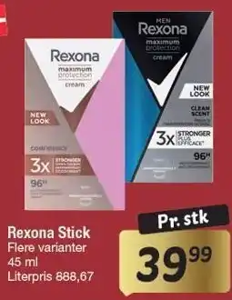 Fakta Tyskland Rexona Stick tilbud
