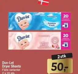 Fakta Tyskland Dun-Let Dryer Sheets tilbud