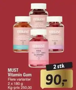 Fakta Tyskland MUST Vitamin Gum tilbud