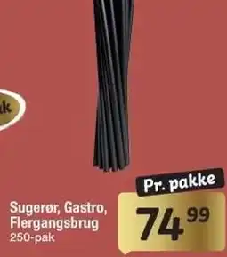 Fakta Tyskland Sugerør, Gastro, Flergangsbrug tilbud