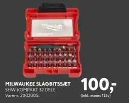 Davidsen MILWAUKEE SLAGBITSSÆT tilbud