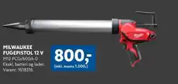 Davidsen MILWAUKEE FUGEPISTOL 12 V tilbud