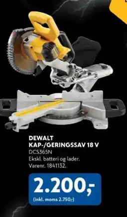 Davidsen DEWALT KAP-/GERINGSSAV 18 V tilbud