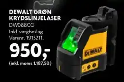 Davidsen DEWALT GRØN KRYDSLINJELASER tilbud