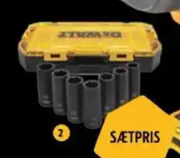 Davidsen 2. DEWALT TOPNØGLESÆT 1/2" 7 DELE tilbud