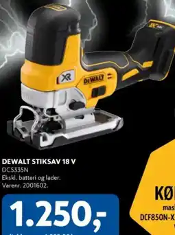 Davidsen DEWALT STIKSAV 18 V DCS335N tilbud