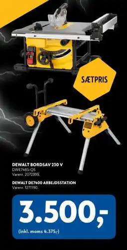 Davidsen DEWALT BORDSAV 230 DEWALT DE7400 ARBEJDSSTATION Varenr. 1271190. tilbud