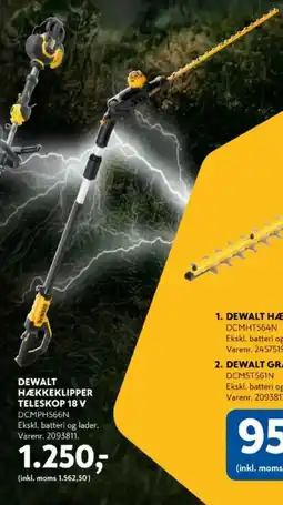 Davidsen DEWALT HÆKKEKLIPPER TELESKOP 18 V DCMPH566N Ekskl. batteri og lader. Varenr. 2093811. tilbud