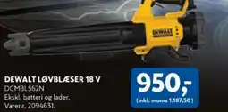 Davidsen DEWALT LØVBLÆSER 18 V DCMBL562N tilbud