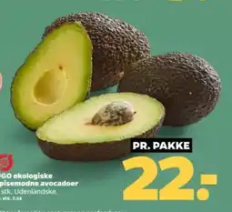 Netto ØGO økologiske spisemodne avocadoer tilbud