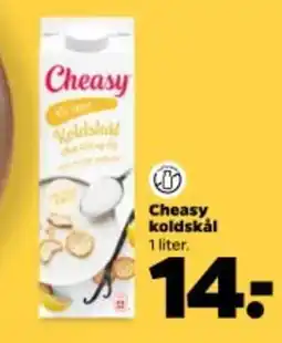 Netto Cheasy koldskål 1 liter. tilbud