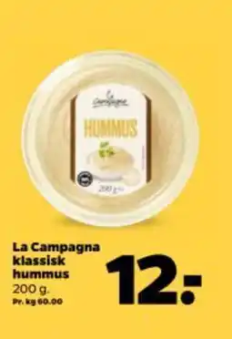 Netto La Campagna klassisk hummus tilbud