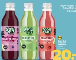 Netto Good Gut juicy eller Good Gut juicy eller smoothie 750 ml. Pr. liter 26,07 tilbud