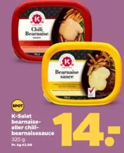 Netto K-Salat bearnaise- eller chili- bearnaisesauce tilbud
