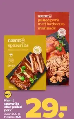 Netto Næmt spareribs eller pulled tilbud
