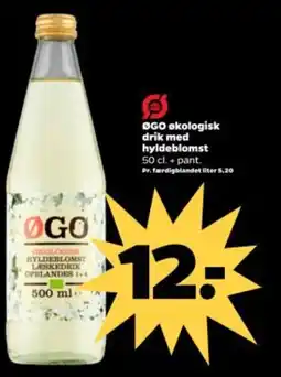 Netto ØGO økologisk drik med hyldeblomst tilbud