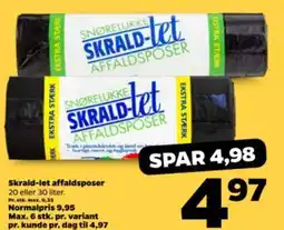 Netto Skrald-let affaldsposer tilbud
