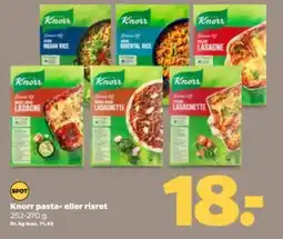 Netto Knorr pasta- eller risret tilbud