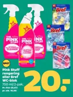 Netto Pink Stuff rengøring eller Bref tilbud