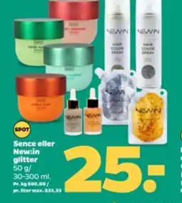 Netto Sence eller new:in glitter tilbud