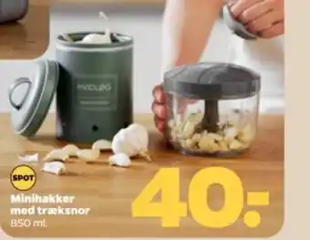 Netto Minihakker med træksnor tilbud