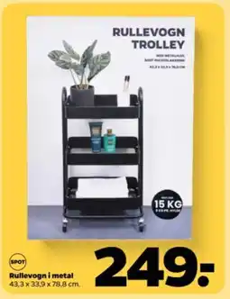 Netto Rullevogn i metal tilbud