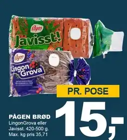 Let-Køb PÅGEN BRØD tilbud