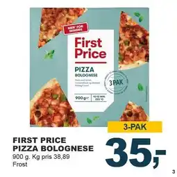 Let-Køb FIRST PRICE PIZZA BOLOGNESE tilbud