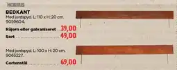 jem & fix BEDKANT Råjern eller galvaniseret, Sort eller Cortenstål tilbud