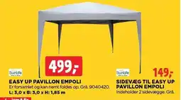 jem & fix EASY UP PAVILLON EMPOLI ELLER SIDEVÆG TIL EASY UP PAVILLON EMPOLI tilbud