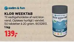 jem & fix KLOR WEEKTAB tilbud