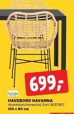 jem & fix HAVEBORD HAVANNA tilbud