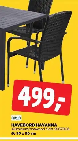 jem & fix HAVEBORD HAVANNA tilbud