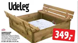 jem & fix SANDKASSE MED BÆNK tilbud