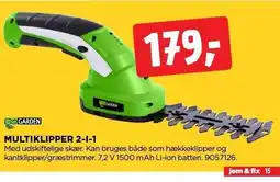 jem & fix MULTIKLIPPER 2-I-1 tilbud
