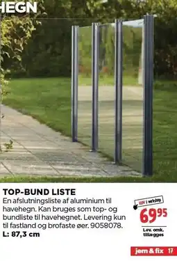 jem & fix TOP-BUND LISTE tilbud