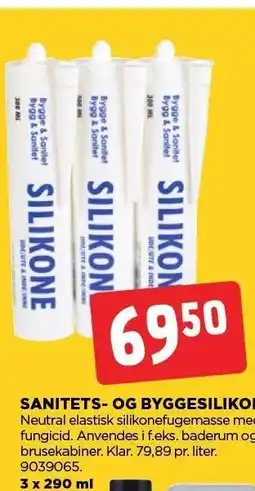 jem & fix SANITETS- OG BYGGESILIKONE tilbud