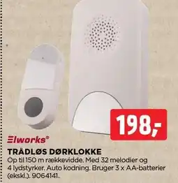 jem & fix TRÅDLØS DØRKLOKKE tilbud