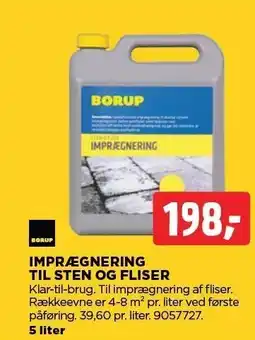 jem & fix IMPRÆGNERING TIL STEN OG FLISER tilbud