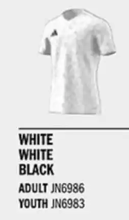 Sport Direct ADIDAS Jersey T ICON25 JSY White White black tilbud
