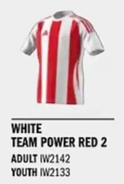 Sport Direct ADIDAS Jersey STRIPED 24 JSY White team power red 2 tilbud